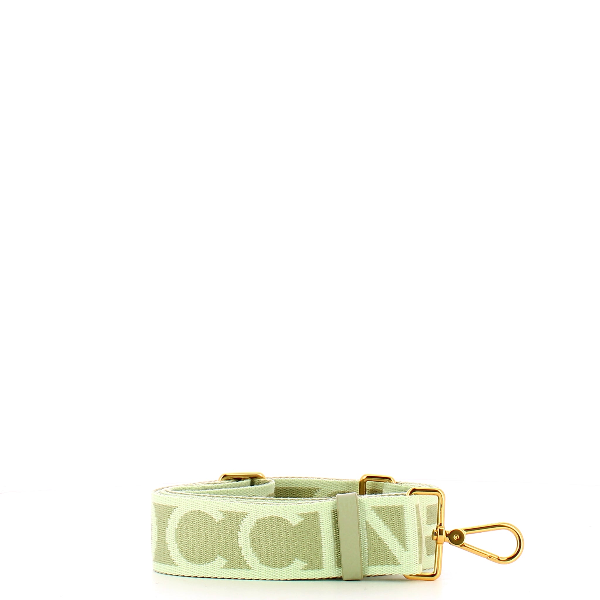 Coccinelle - signature celadon green fabric shoulder strap  | Italystation.com - Shop Now at italystation.com