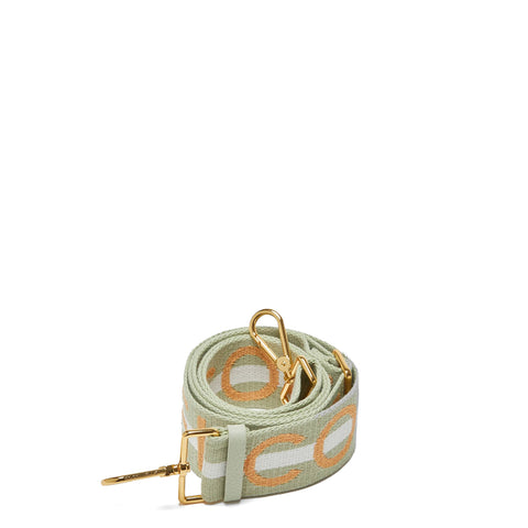 Coccinelle - New Signature Multicolor Celadon Green Fabric Shoulder Strap - Q2A68C501 - MUL.CEL.G/CEL.G