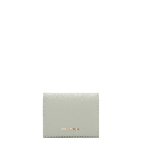 Coccinelle - Metallic Soft Celadon Green Small Wallet - MW5172101 - CELADON/GREEN