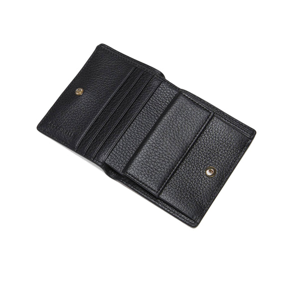 Coccinelle - metallic soft noir small wallet - mw511d301 -  | Italystation.com - Shop Now at italystation.com