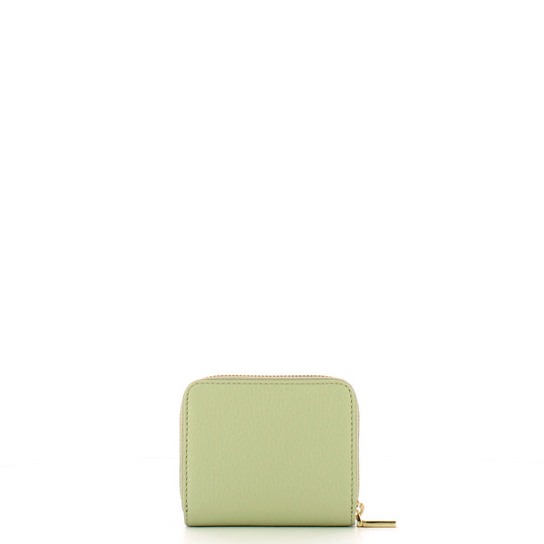 Coccinelle - Metallic Soft Zip Around Celadon Green Small Wallet - MW511A201 - CELADON/GREEN