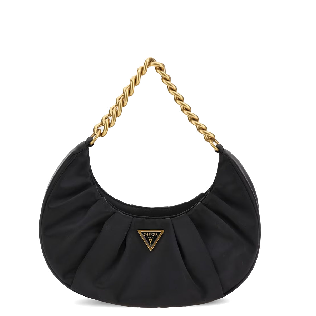 Guess - tori black satin shoulder bag - hweb6856120 - black | Italystation.com - Shop Now at italystation.com