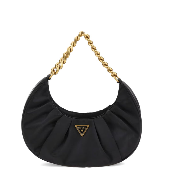 Guess - tori black satin shoulder bag - hweb6856120 - black | Italystation.com - Shop Now at italystation.com
