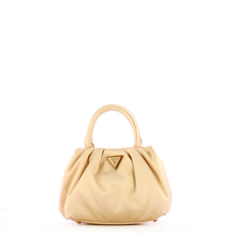 Guess - tori ivory satin mini handbag - hweb6856760 - ivory | Italystation.com - Shop Now at italystation.com