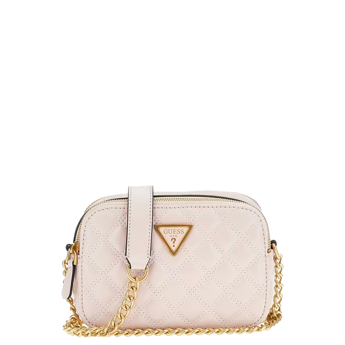 Guess - giully quilted light rose camera bag - hwqa8748140 - lig | Italystation.com - Shop Now at italystation.com