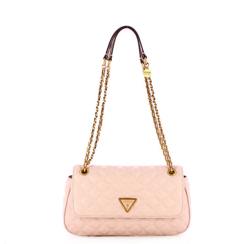 Guess - giully quilted light rose shoulder bag - hwqa8748210 - l | Italystation.com - Shop Now at italystation.com