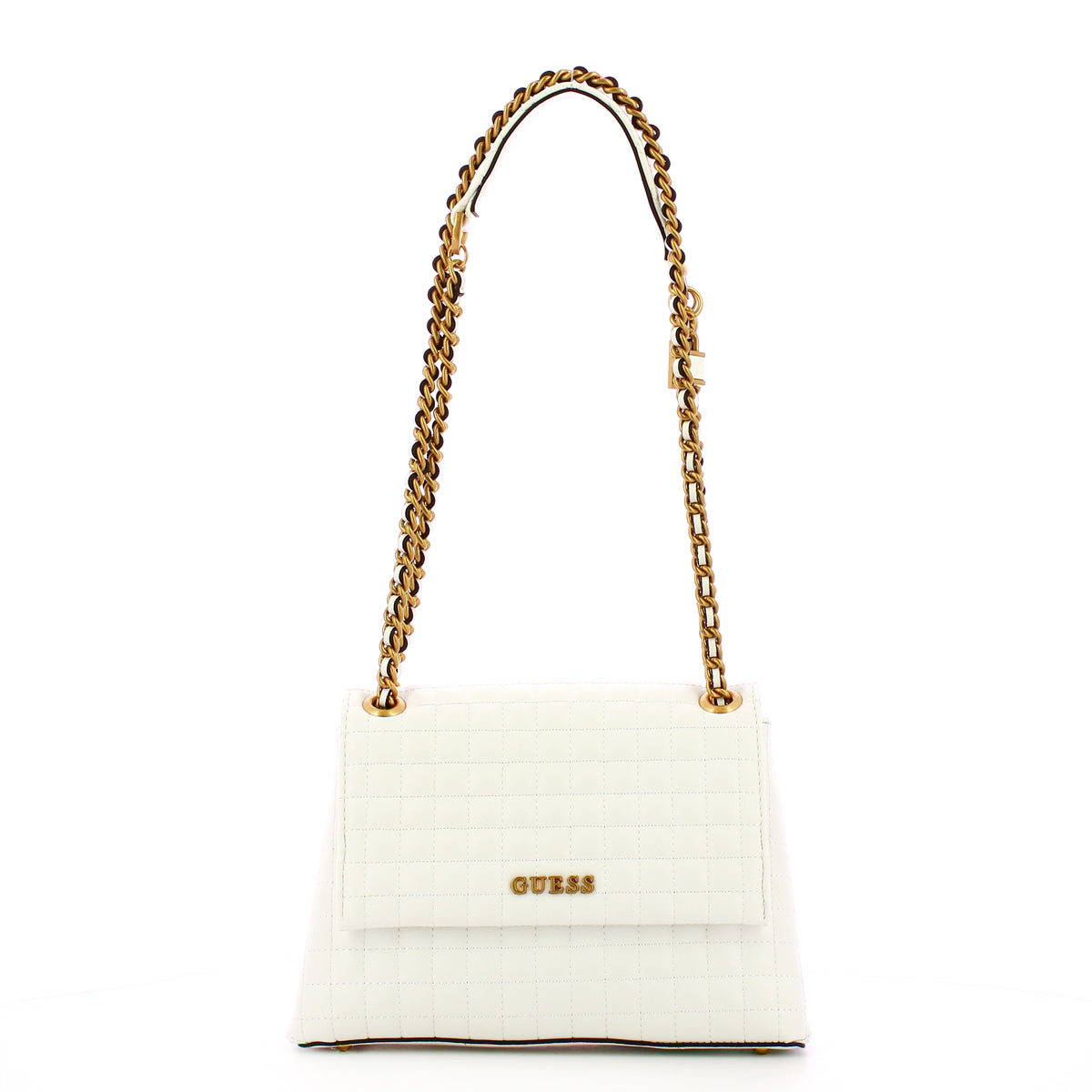 Guess - tia white shoulder bag - hwqa9187210 - white | Italystation.com - Shop Now at italystation.com