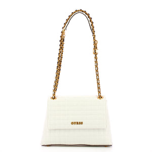 Guess - tia white shoulder bag - hwqa9187210 - white | Italystation.com - Shop Now at italystation.com