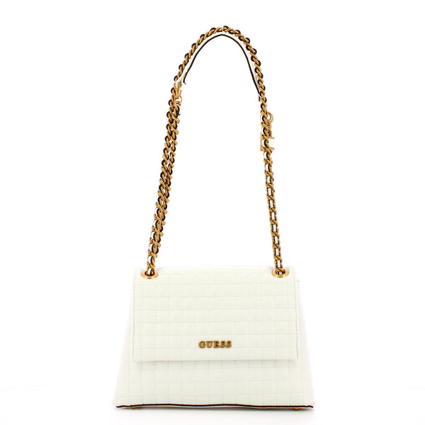 Guess - tia white shoulder bag - hwqa9187210 - white | Italystation.com - Shop Now at italystation.com
