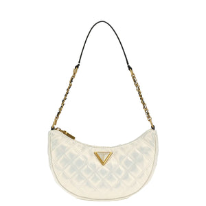 Guess - giully quilted ivory shoulder bag - hwqi8748120 - ivory | Italystation.com - Shop Now at italystation.com