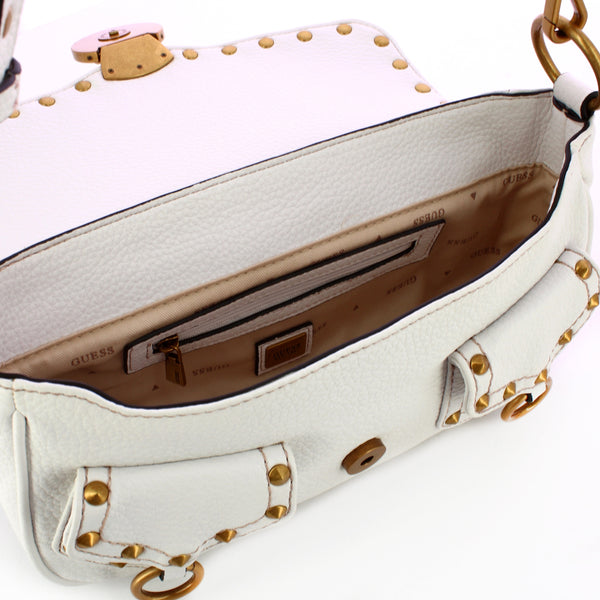Guess - sardinia vintage white shoulder bag - hwvb9008190 - whit | Italystation.com - Shop Now at italystation.com