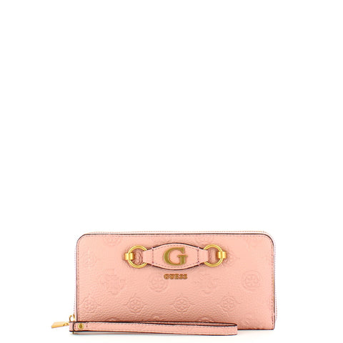 Guess - Izzy Peony Zip Around Apricot Rose Logo Wallet - SWPD9209460 - APRICOT/ROSE/LOGO
