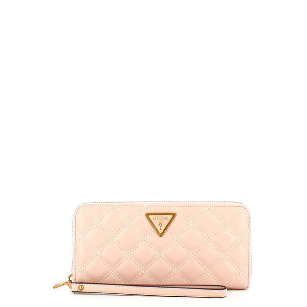 Guess - Giully quilted Zip Around Light Rose Wallet - SWQA8748460 - LIGHT/ROSE