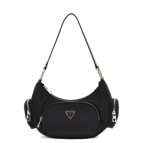 Guess - eco gemma black shoulder bag - hweyg839517 - black | Italystation.com - Shop Now at italystation.com