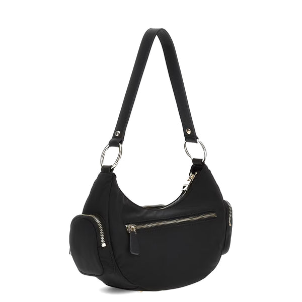 Guess - eco gemma black shoulder bag - hweyg839517 - black | Italystation.com - Shop Now at italystation.com