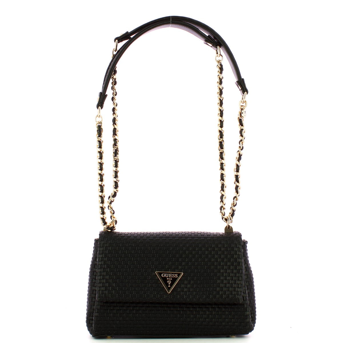 Guess - etel black shoulder bag - hwwg9219210 - black | Italystation.com - Shop Now at italystation.com