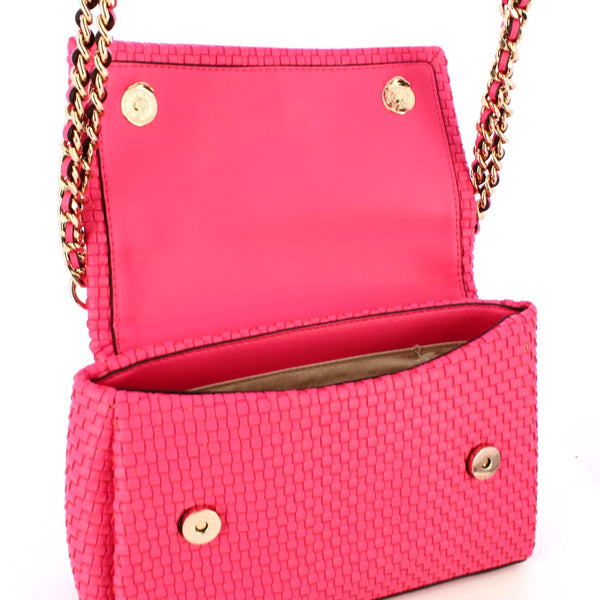 Guess - etel woven watermelon shoulder bag - hwww9219210 - water | Italystation.com - Shop Now at italystation.com