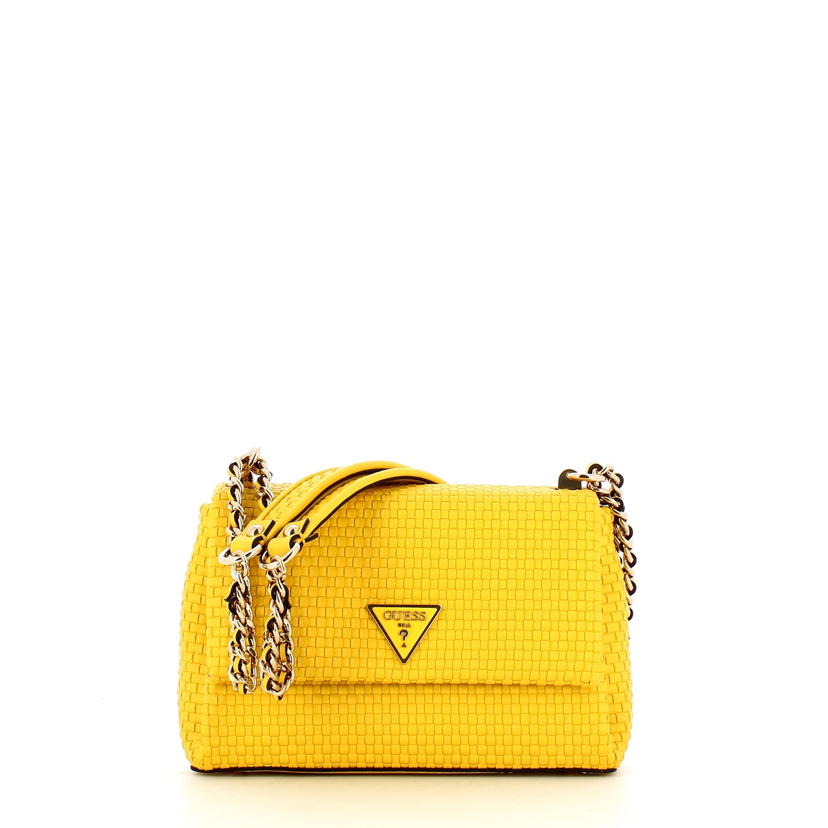 Guess - etel woven yellow shoulder bag - hwww9219210 - yellow | Italystation.com - Shop Now at italystation.com