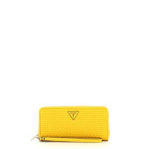 Guess - Etel Large Zip Around Yellow Wallet - SWWW9219460 - YELLOW