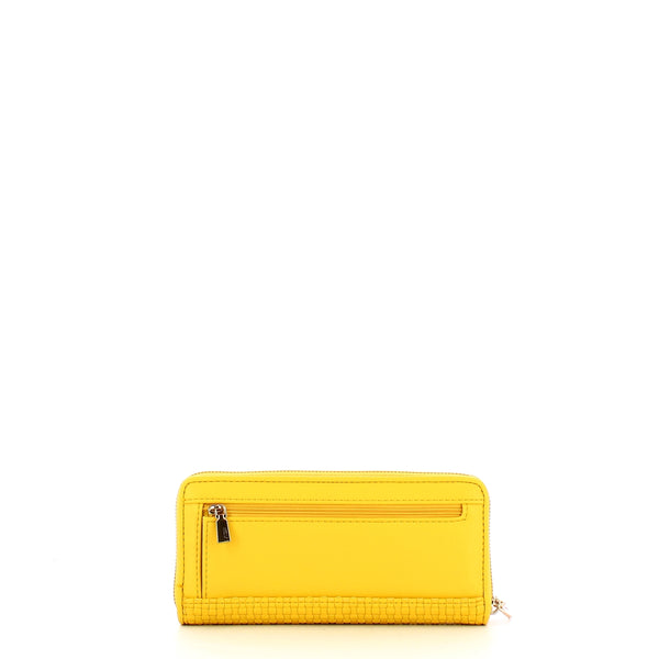 Guess - Etel Large Zip Around Yellow Wallet - SWWW9219460 - YELLOW