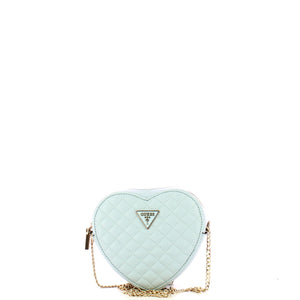 Guess - rianee cuore sky blue mini crossbody bag - hwqg9236770 - | Italystation.com - Shop Now at italystation.com
