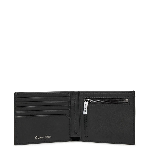 Calvin Klein - Portafoglio Modern Bar con portamonete Black Saffiano - K50K511675 - BLACK/SAFFIANO