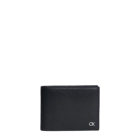 Calvin Klein - Portafoglio RFID 金屬 CK 黑色 - K50K511689 - 黑色