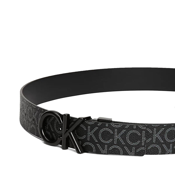 Calvin Klein - Cintura 雙面金屬炸彈 35 毫米黑色經典 - K50K509964 - 黑色/經典