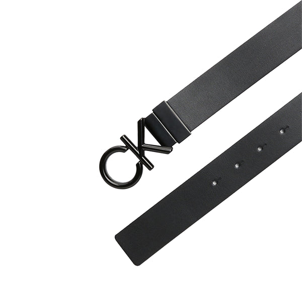 Calvin Klein - Cintura 雙面金屬炸彈 35 毫米黑色經典 - K50K509964 - 黑色/經典
