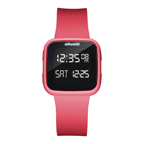 Olivetti - orologio smartwatch v_rosso - ol-olrj04 - red | Italystation.com - Shop Now at italystation.com