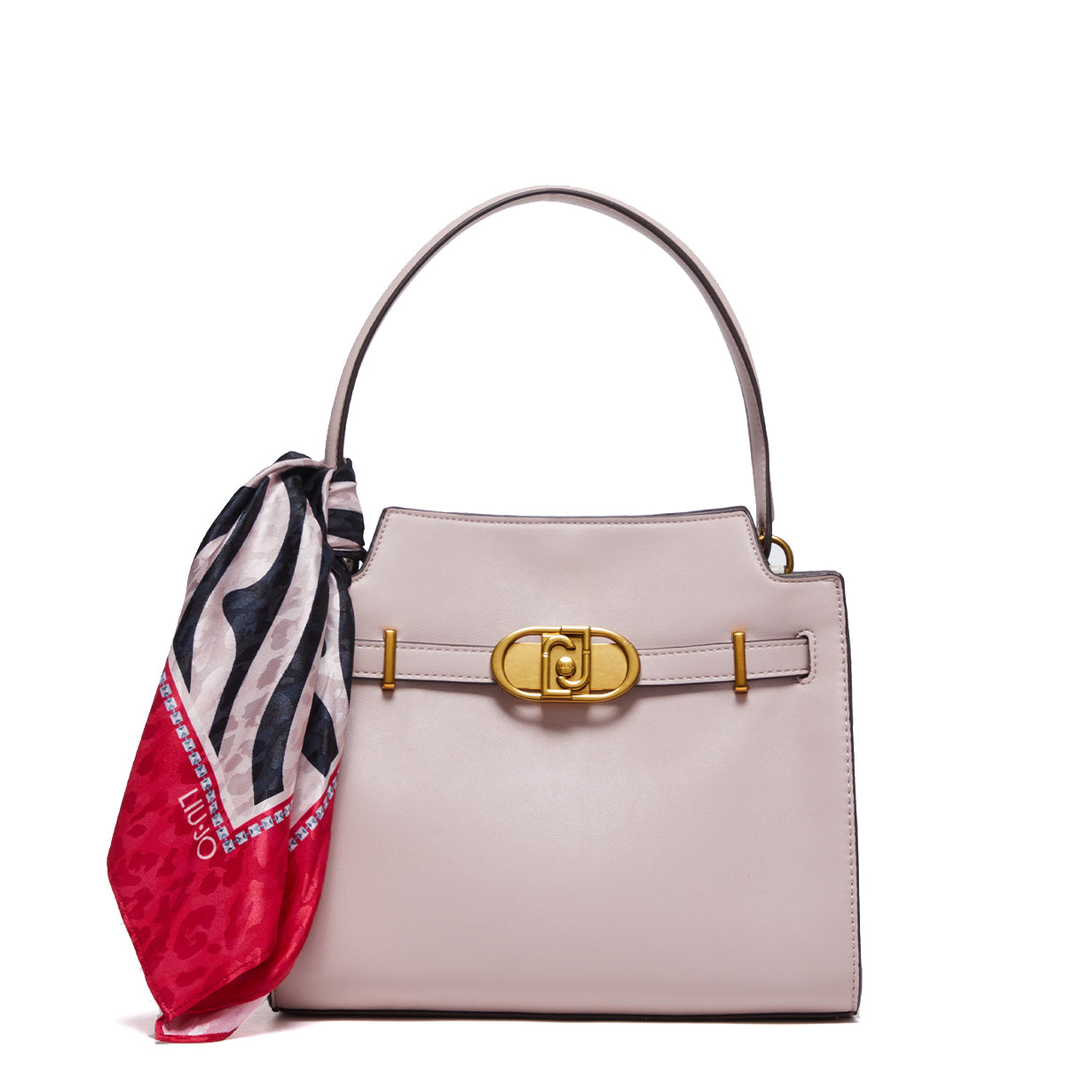 Liu Jo Liu jo - borsa a mano medium con foulard meg rose - aa4010e0503 | Italystation.com - Shop Now at italystation.com