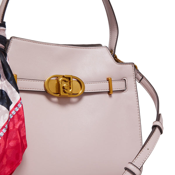 Liu Jo Liu jo - borsa a mano medium con foulard meg rose - aa4010e0503 | Italystation.com - Shop Now at italystation.com