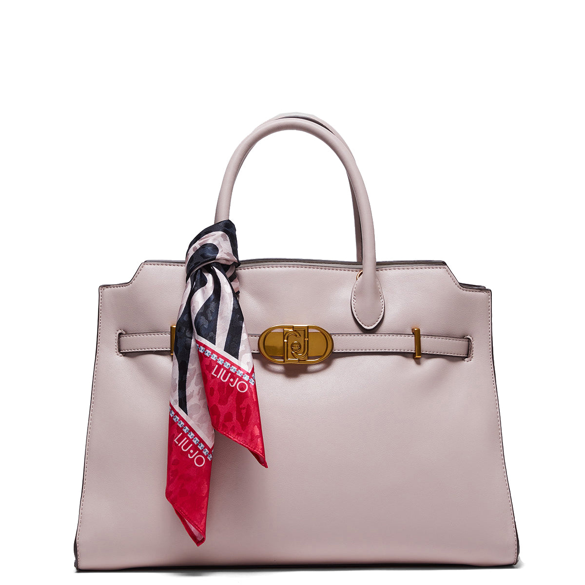 Liu Jo Liu jo - borsa a mano large con foulard meg rose - aa4011e0503  | Italystation.com - Shop Now at italystation.com