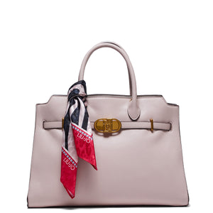 Liu Jo Liu jo - borsa a mano large con foulard meg rose - aa4011e0503  | Italystation.com - Shop Now at italystation.com