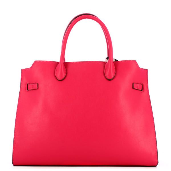 Liu Jo Liu jo - borsa a mano large con foulard viva magenta - aa4011e0 | Italystation.com - Shop Now at italystation.com