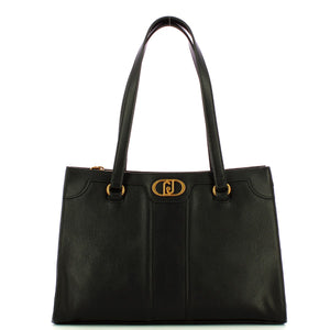 Liu Jo Liu jo - shoppig bag ecosostenibile con logo nero - aa4024e0031 | Italystation.com - Shop Now at italystation.com