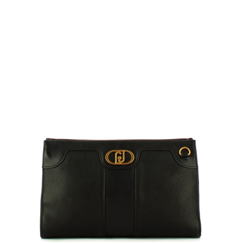 Liu Jo Liu jo - borsa a tracolla ecosostenibile con logo nero - aa4030 | Italystation.com - Shop Now at italystation.com