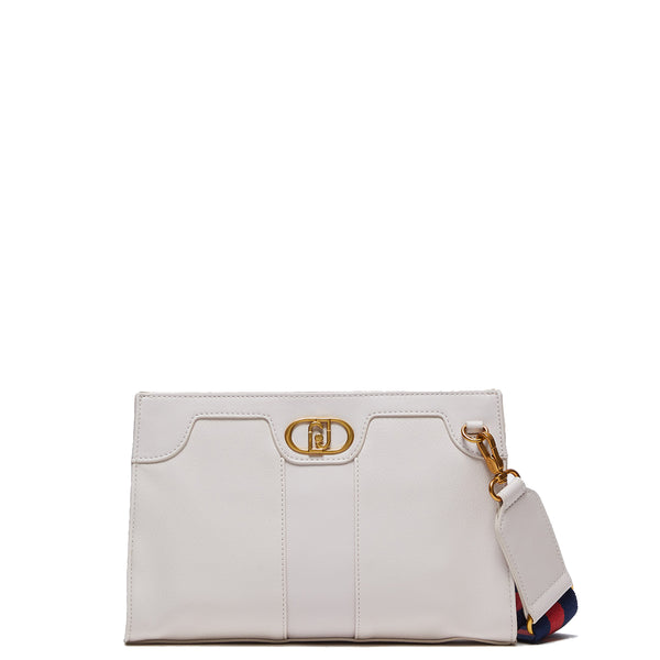 Liu Jo Liu jo - borsa a tracolla con logo true champagne - aa4030e0031 | Italystation.com - Shop Now at italystation.com
