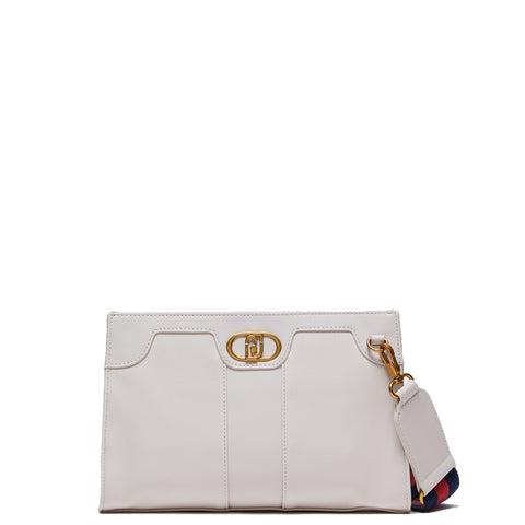 Liu Jo Liu jo - borsa a tracolla con logo true champagne - aa4030e0031 | Italystation.com - Shop Now at italystation.com