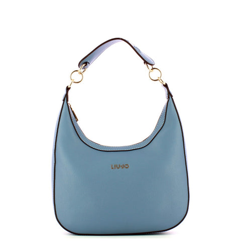 Liu Jo - Hobo Bag con logo Blue Denim - AA4090E0037 - BLUE/DENIM