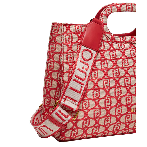 Liu Jo - Shopping Bag L Jacquard con Logo Folly - AA4122T6438 - FOLLY