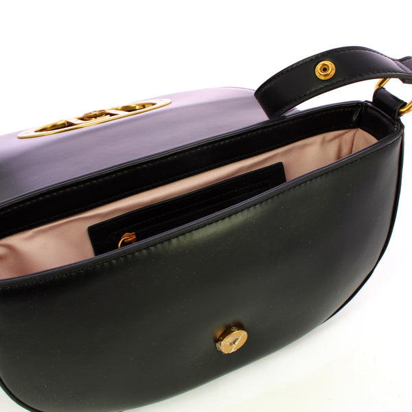 Liu Jo Liu jo - borsa a spalla medium con logo nero - aa4143e0003 - ne | Italystation.com - Shop Now at italystation.com