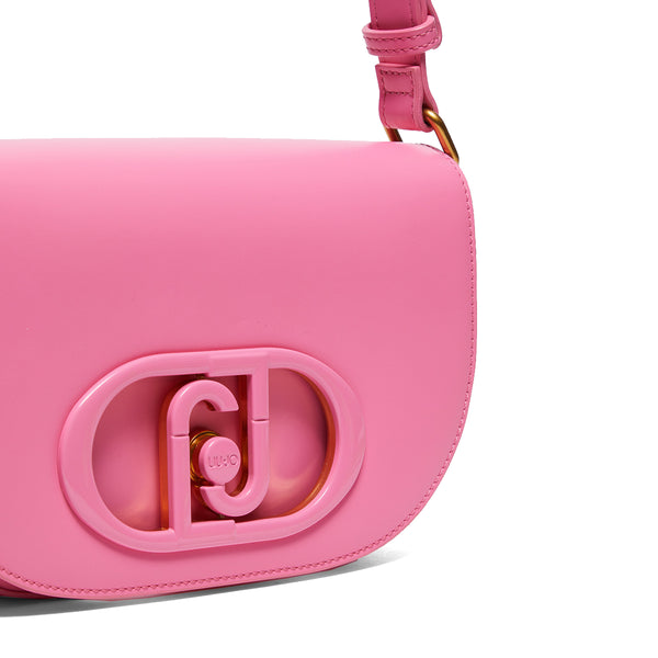 Liu Jo Liu jo - borsa a spalla small con logo lady pink - aa4144e0003  | Italystation.com - Shop Now at italystation.com