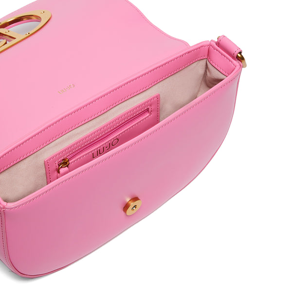 Liu Jo Liu jo - borsa a spalla small con logo lady pink - aa4144e0003  | Italystation.com - Shop Now at italystation.com