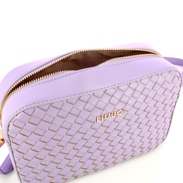 Liu Jo Liu jo - camera bag intrecciata glicine - aa4156e0513 - glicine | Italystation.com - Shop Now at italystation.com
