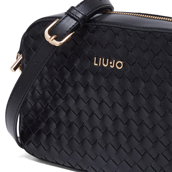 Liu jo - camera bag intrecciata nero - aa4156e0513 - nero | Italystation.com