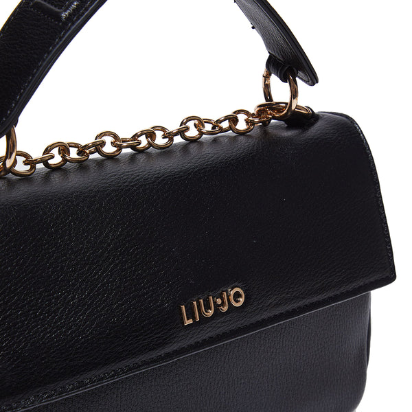 Liu Jo Liu jo - borsa a mano con logo nero - aa4185e0037 - nero | Italystation.com - Shop Now at italystation.com