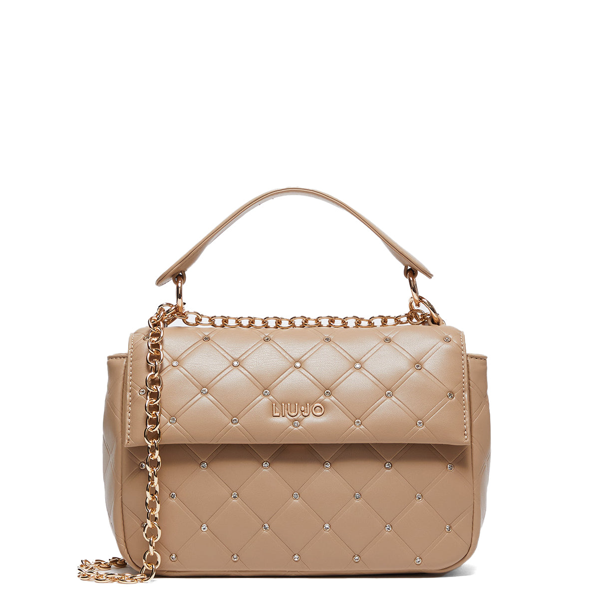 Liu Jo Liu jo - borsa a mano con strass biscuit - aa4185e0426 - biscui | Italystation.com - Shop Now at italystation.com