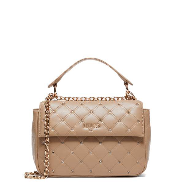Liu Jo Liu jo - borsa a mano con strass biscuit - aa4185e0426 - biscui | Italystation.com - Shop Now at italystation.com