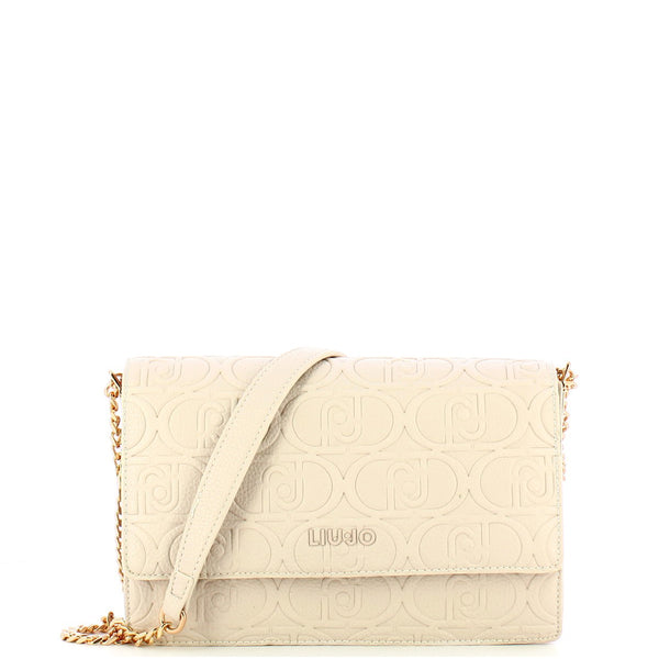 Liu Jo Liu jo - borsa a tracolla logata true champagne - aa4235e0003 - | Italystation.com - Shop Now at italystation.com
